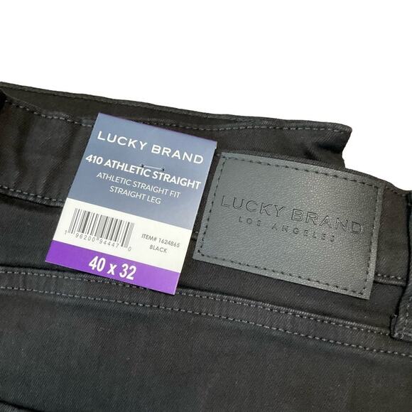 Lucky Brand Men's Jean's Athletic 410 Black Size 40 X 32 NWT - Picture 6 of 13